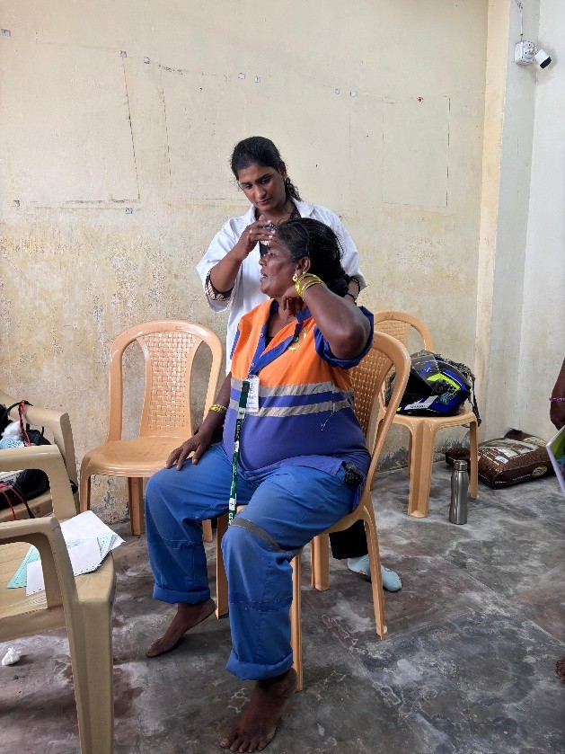 Physiotherapy session